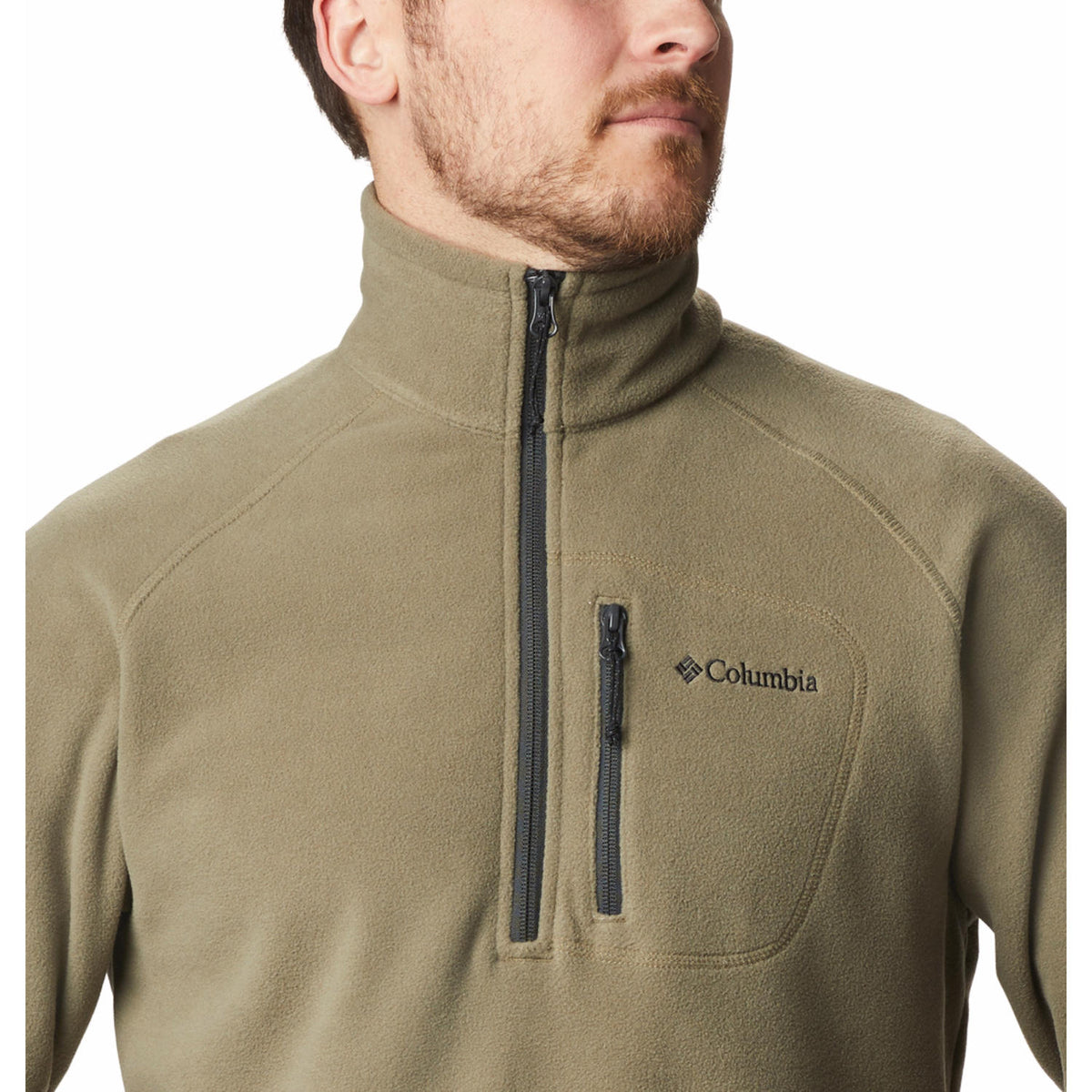 Columbia Men Green Fast Trek III Fleece Jacket