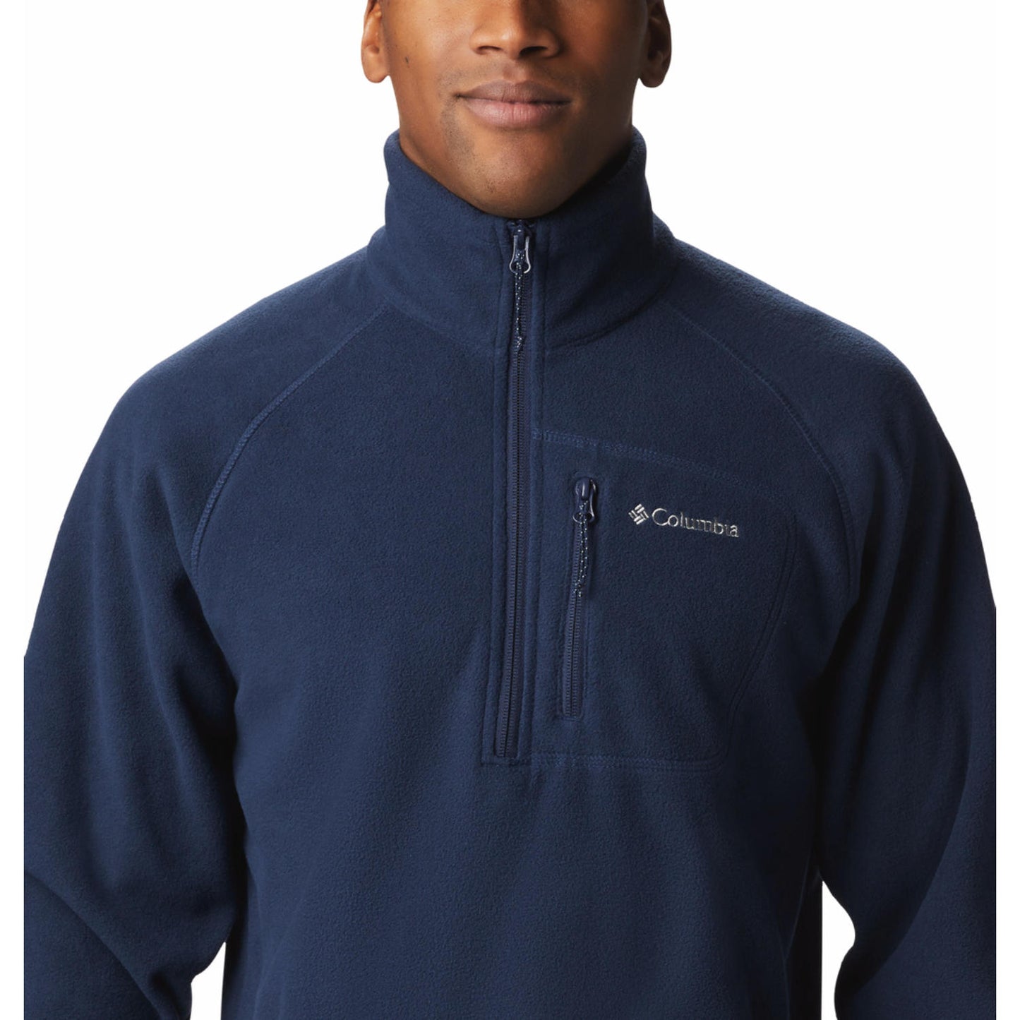 Columbia Men Navy Blue Fast Trek III Fleece Jacket