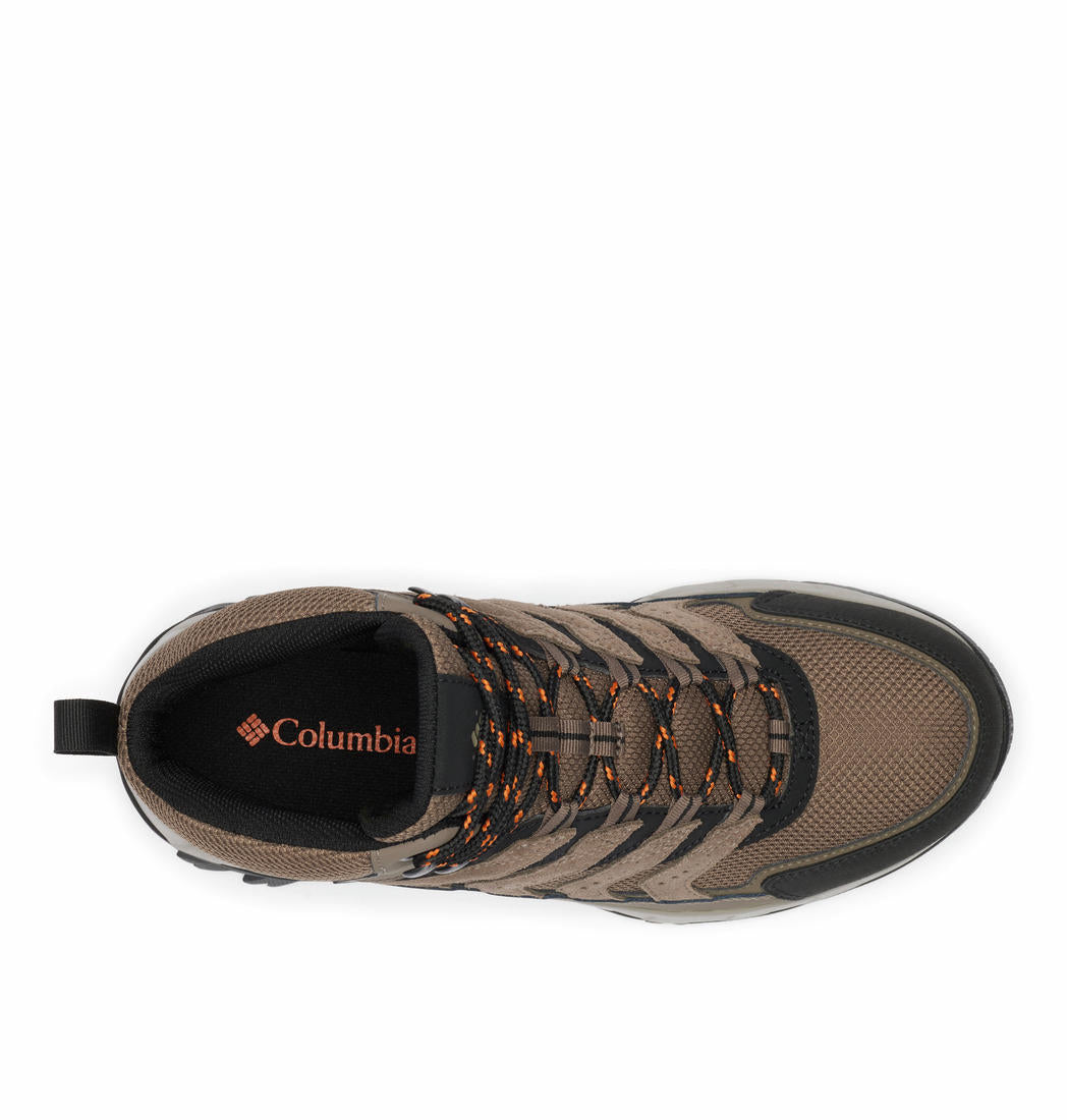 A Men Wearing Columbia Men Brown STRATA TRAIL MID WP