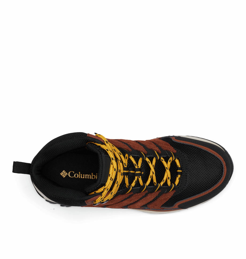 A Men Wearing Columbia Men Brown STRATA TRAIL MID WP