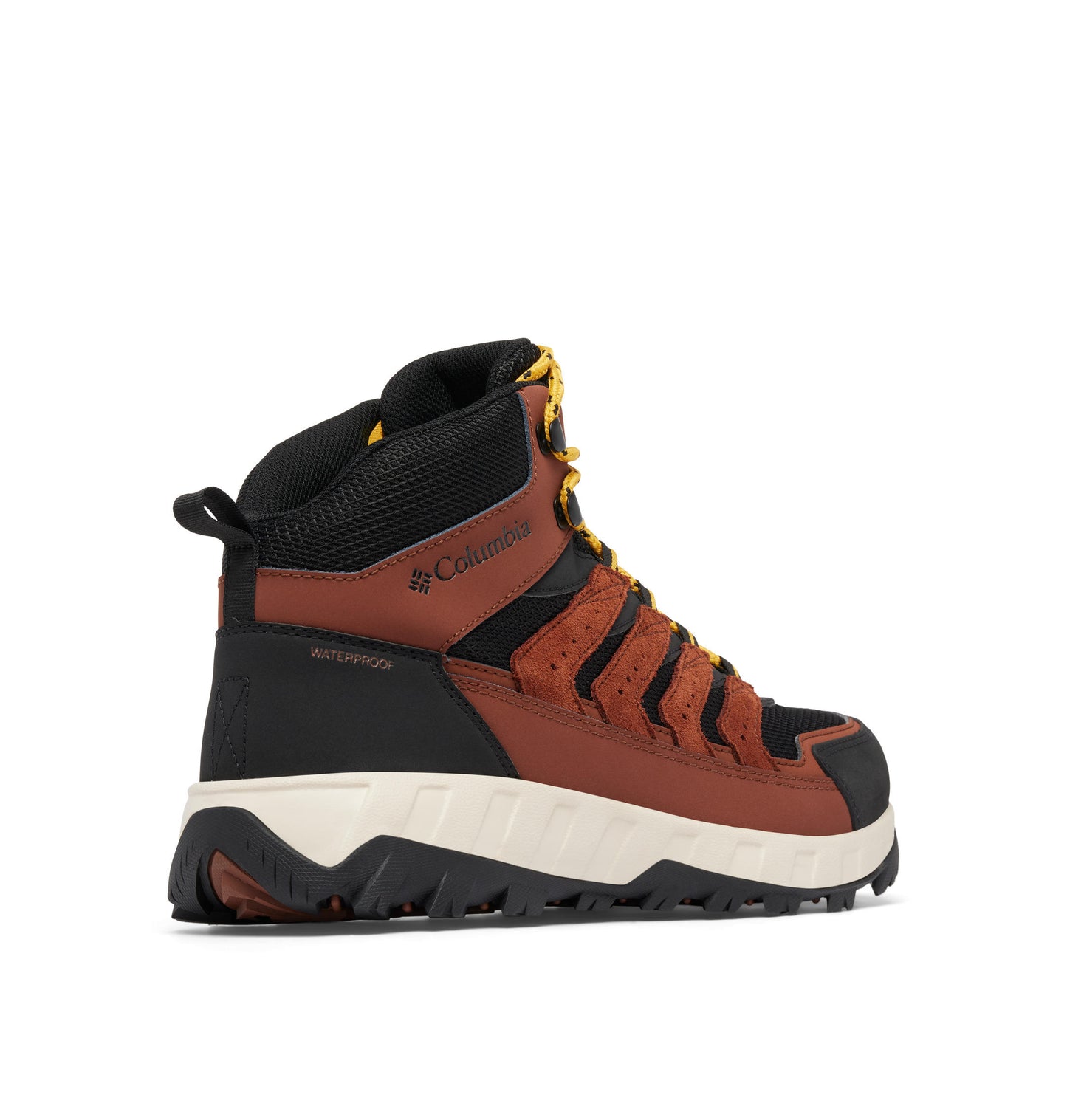 A Men Wearing Columbia Men Brown STRATA TRAIL MID WP