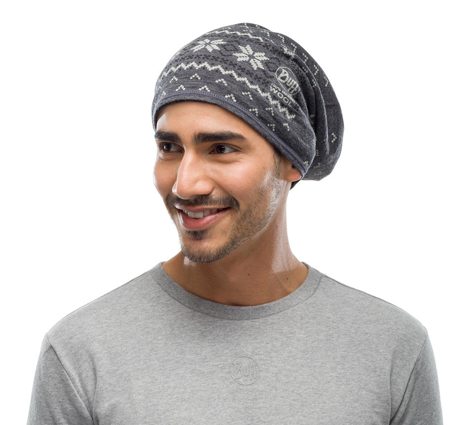 BUFF Unisex Grey Lightweight Merino Wool Tubular