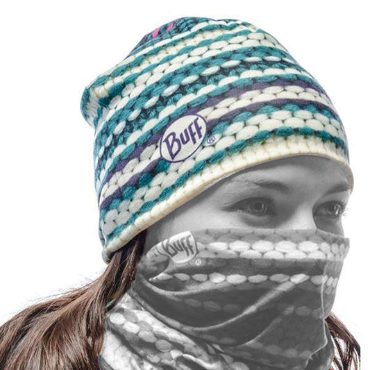 BUFF Unisex Blue MICROFIBER &amp; POLAR HAT BUFF