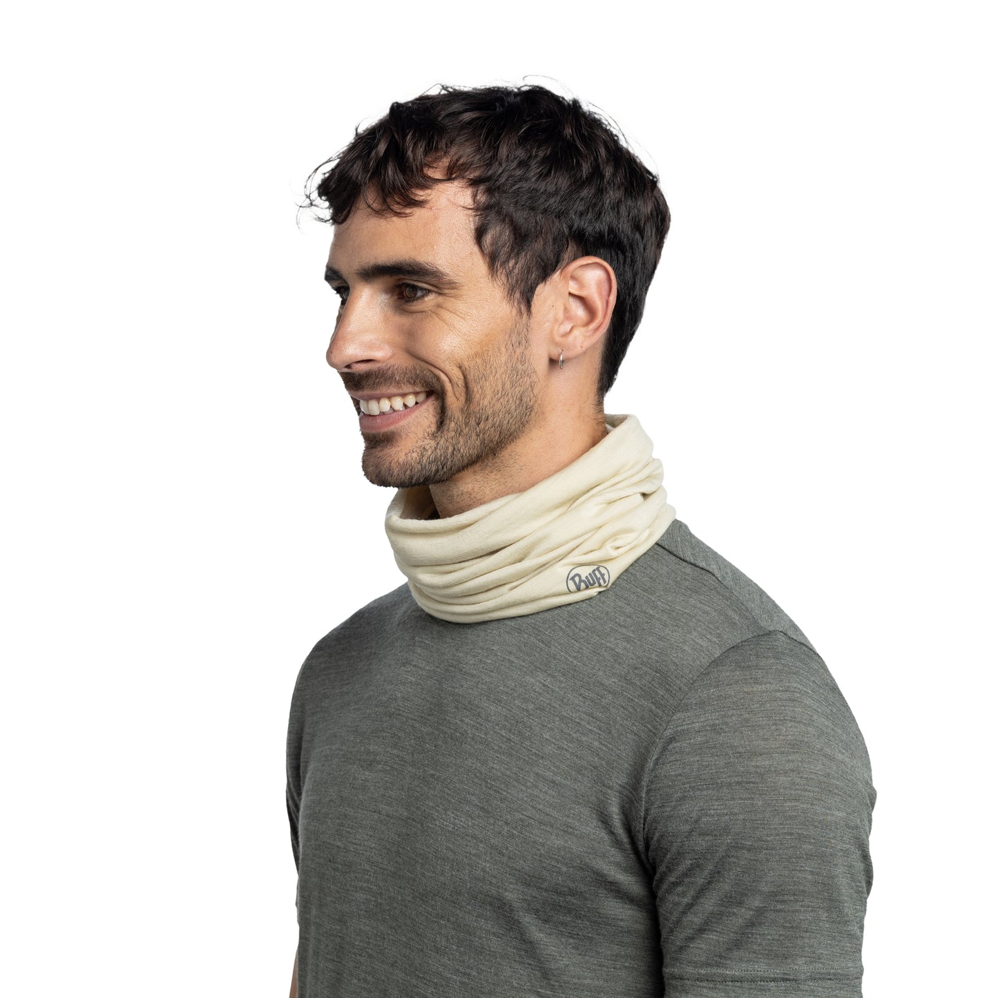 BUFF Unisex Green Lightweight Merino Wool Tubular