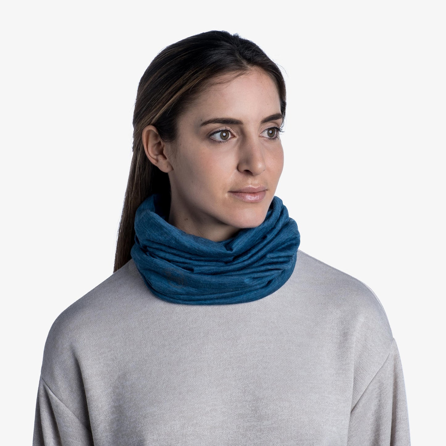 BUFF Unisex Blue Light Weight Merino wool SOLID DUSTY BLUE
