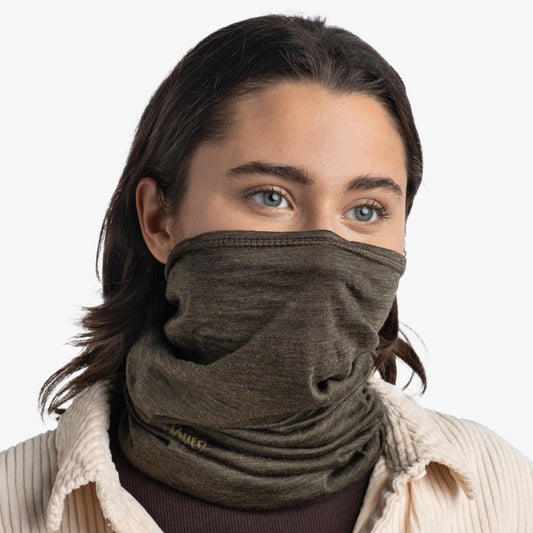 BUFF Unisex Brown LIGHTWEIGHT MERINO WOOL SOLID BARK
