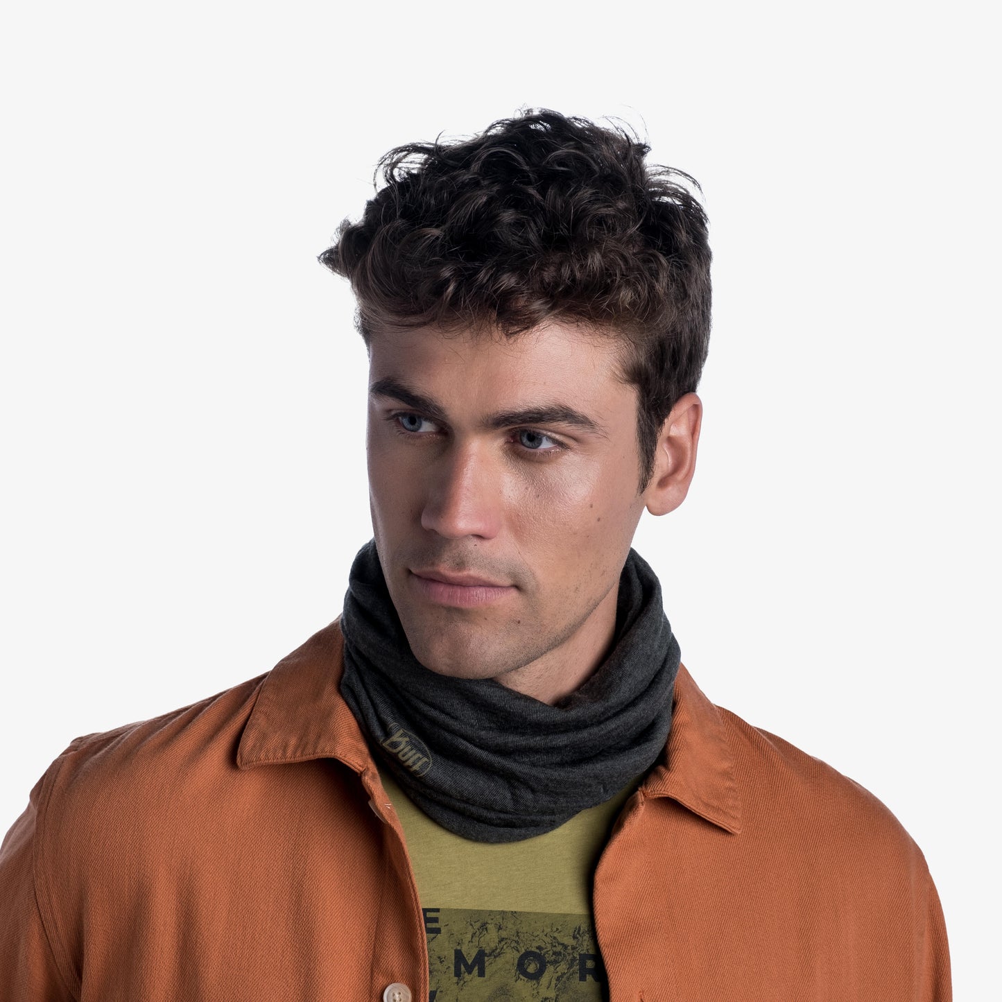 BUFF Unisex Brown LIGHTWEIGHT MERINO WOOL SOLID BARK