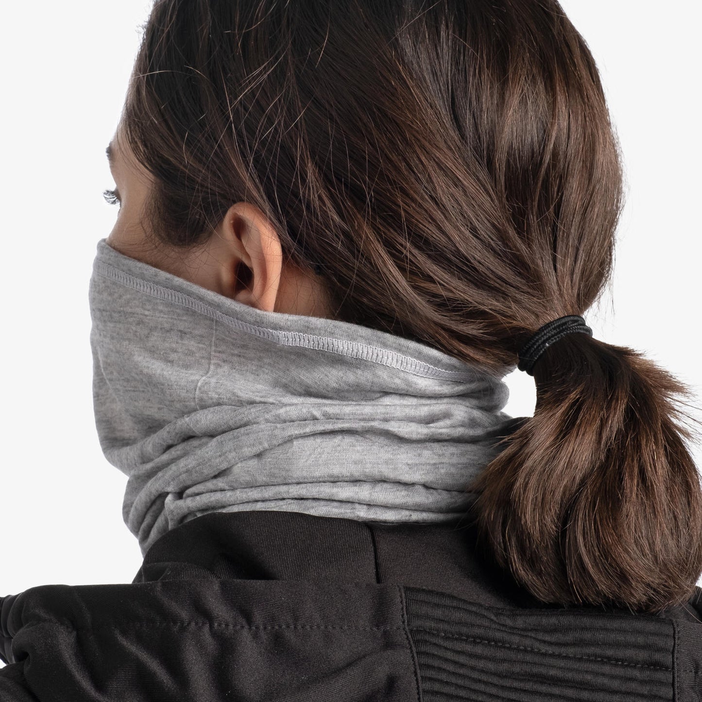 BUFF Unisex Grey Light Weight Merino wool SOLID LIGHT GREY