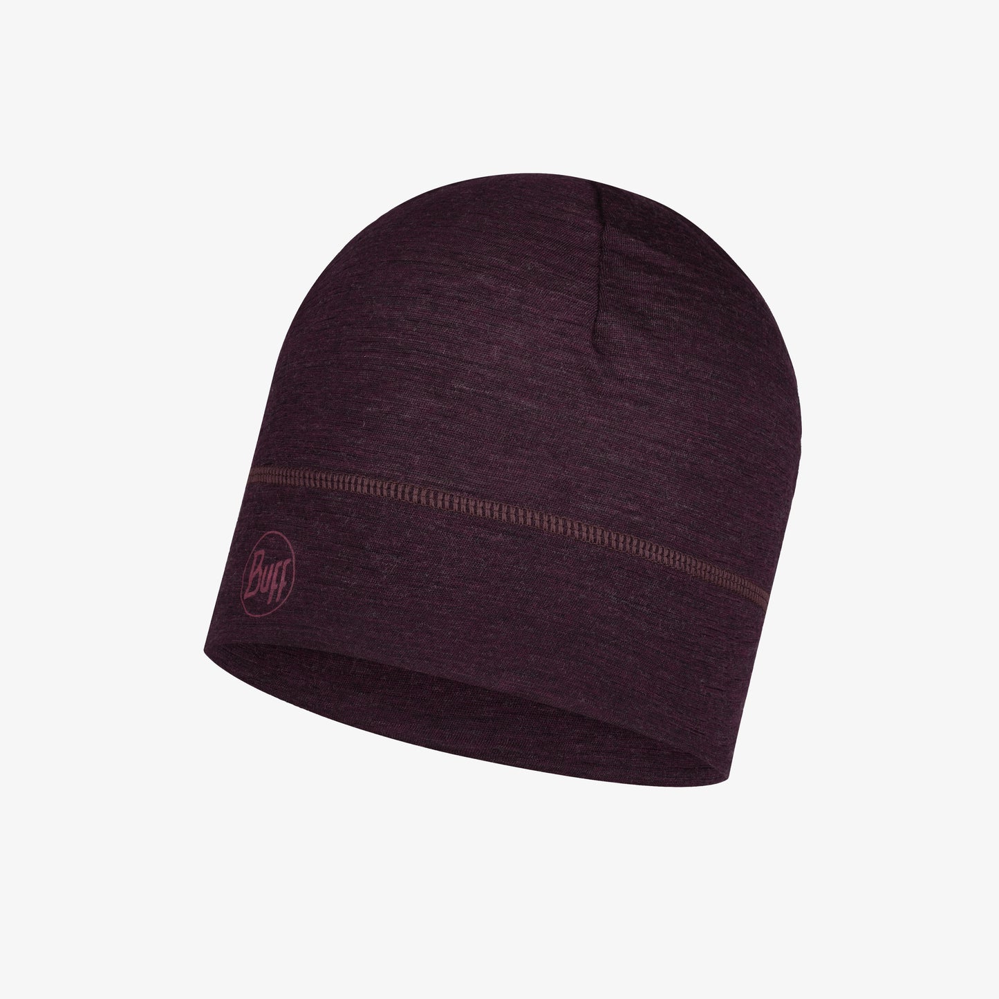 BUFF Unisex MERINO LIGHTWEIGHT BEANIE SOLI D DEEP PURPLE