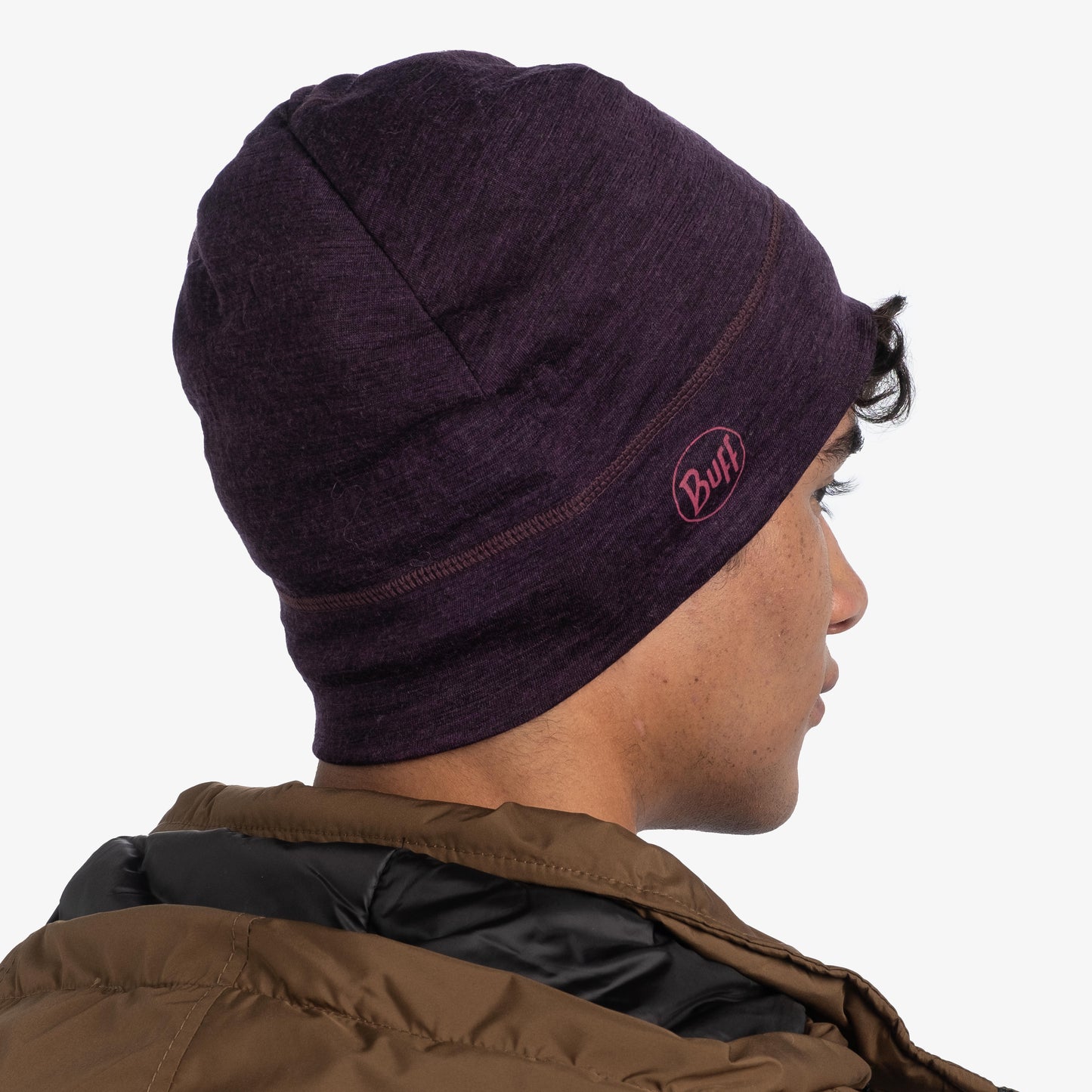 BUFF Unisex MERINO LIGHTWEIGHT BEANIE SOLI D DEEP PURPLE