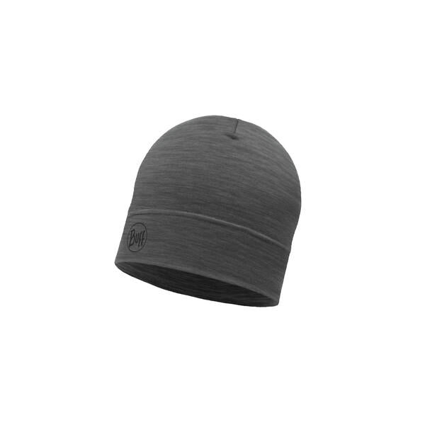 BUFF Unisex Grey LIGHTWEIGHT MERINO WOOL HAT SOLID GREY