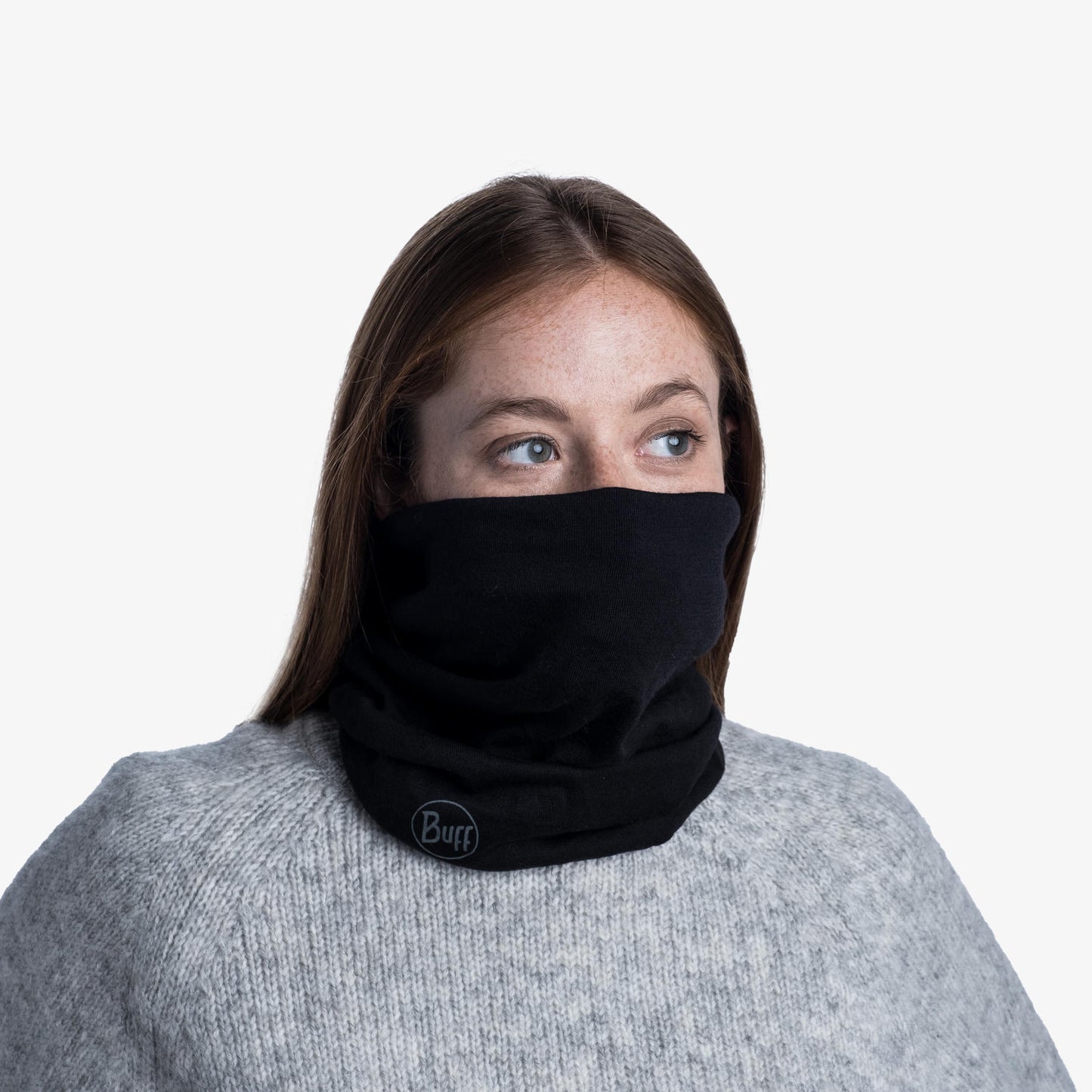 BUFF Unisex Assorted Medium Weight Merino Wool SOLID BLACK