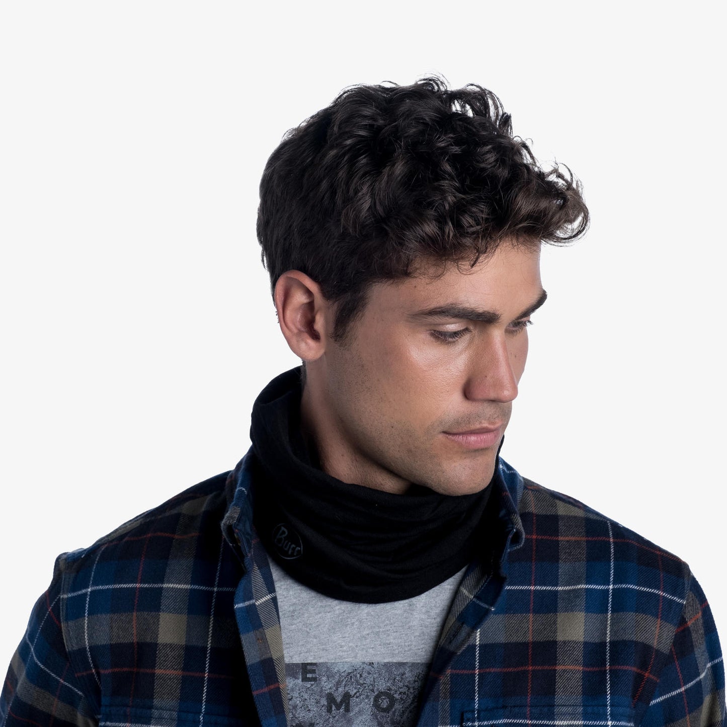 BUFF Unisex Assorted Medium Weight Merino Wool SOLID BLACK