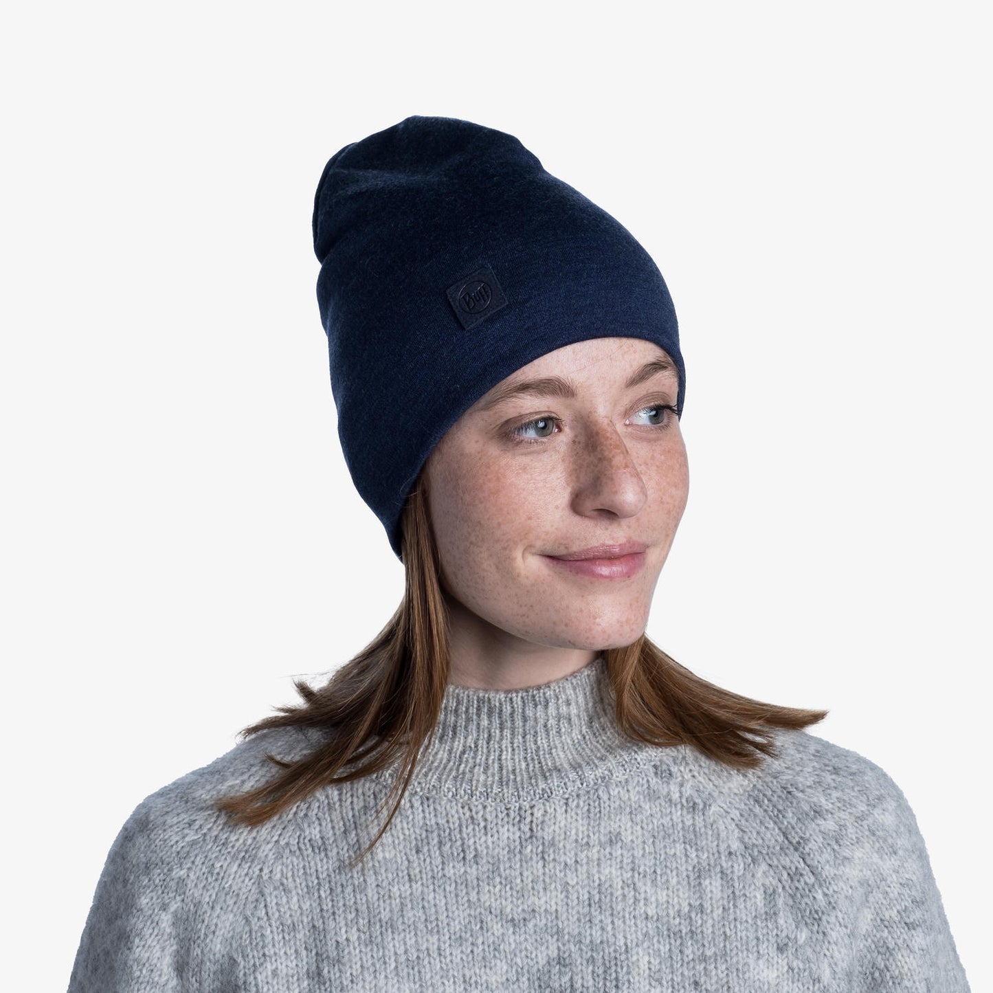 BUFF Unisex Blue Heavyweight Merino Wool Beanie