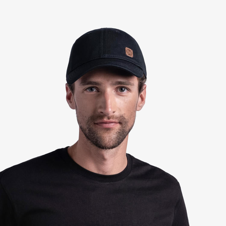 BUFF Unisex Black BASEBALL CAP SOLID BLACK (Sun Protection)