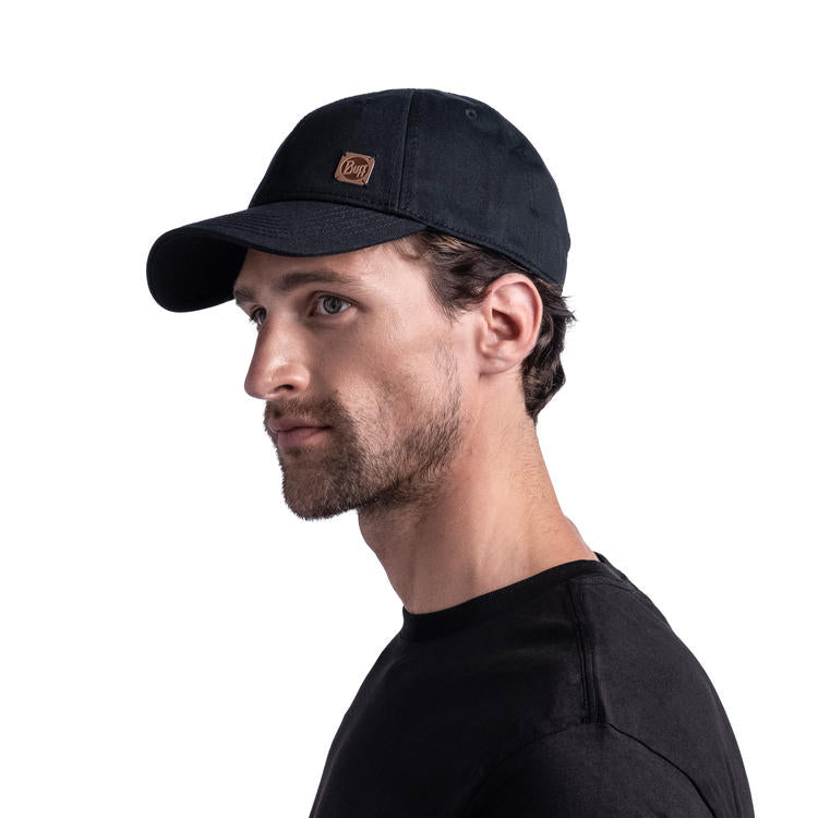 BUFF Unisex Black BASEBALL CAP SOLID BLACK (Sun Protection)