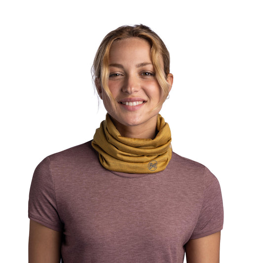 BUFF Unisex Brown MERINO LIGHTWEIGHT MULTISTRIPES MAIZE