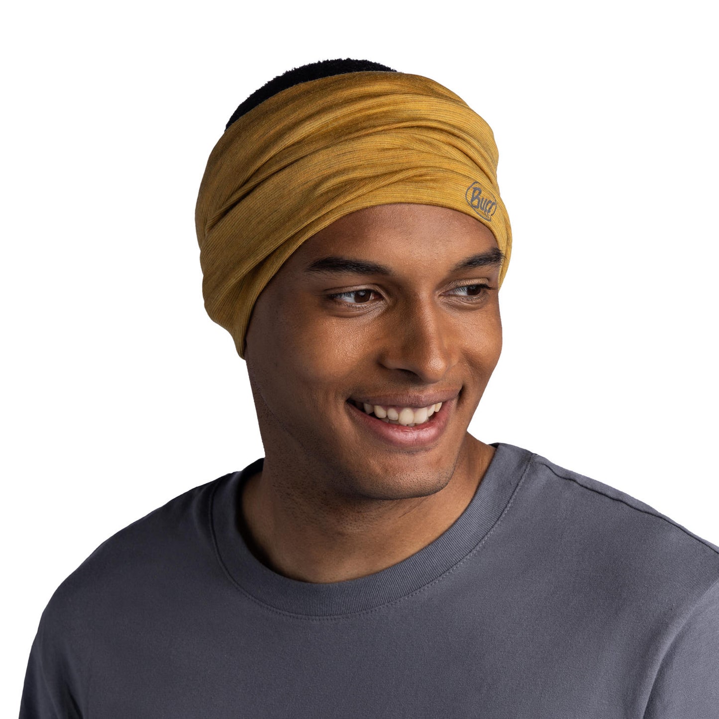 BUFF Unisex Brown MERINO LIGHTWEIGHT MULTISTRIPES MAIZE