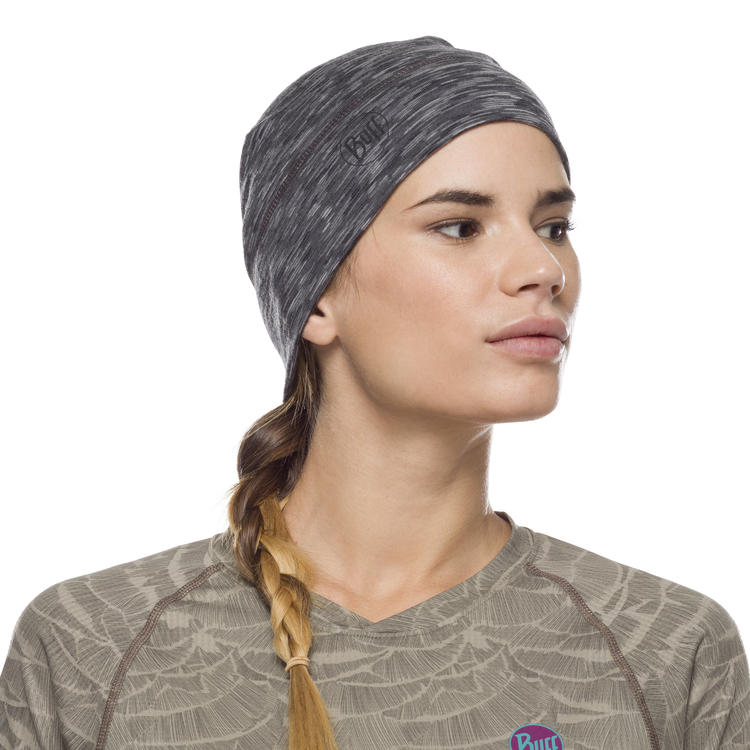 BUFF Unisex Grey LIGHTWEIGHT MERINO WOOL HAT GRAPHITE
