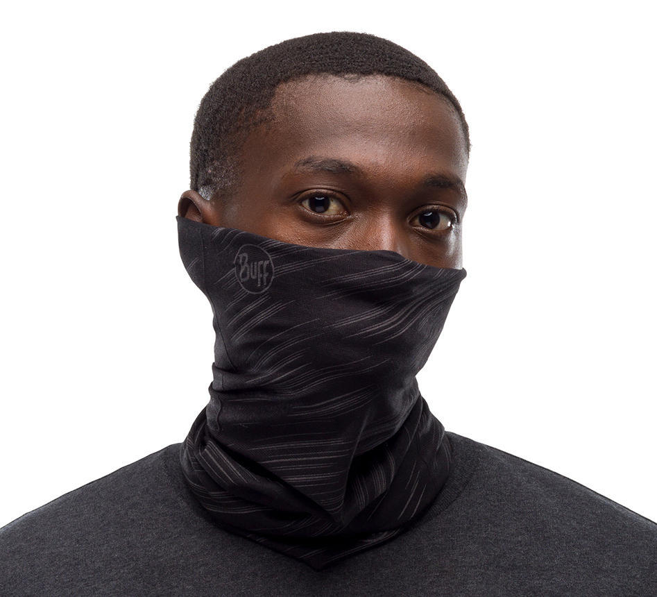 BUFF Unisex Black REFLECTIVE R SOLID BLACK (Sun Protection)
