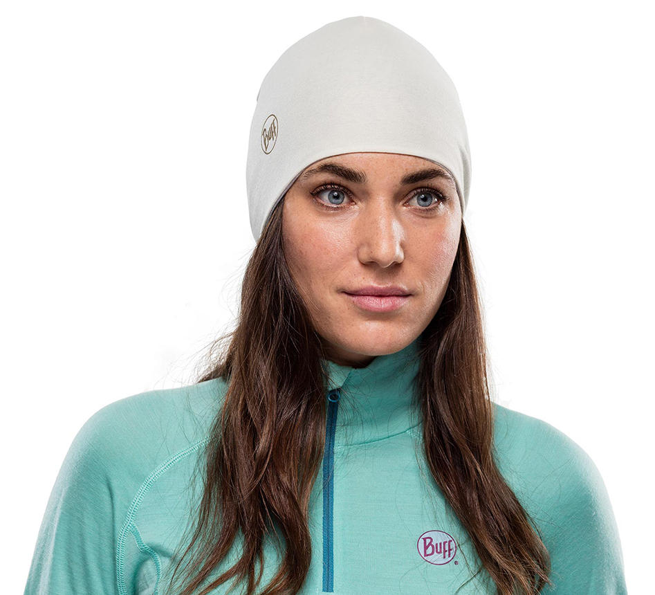 BUFF Unisex Cream Microfiber Reversible HeiQ Cooling Beanie