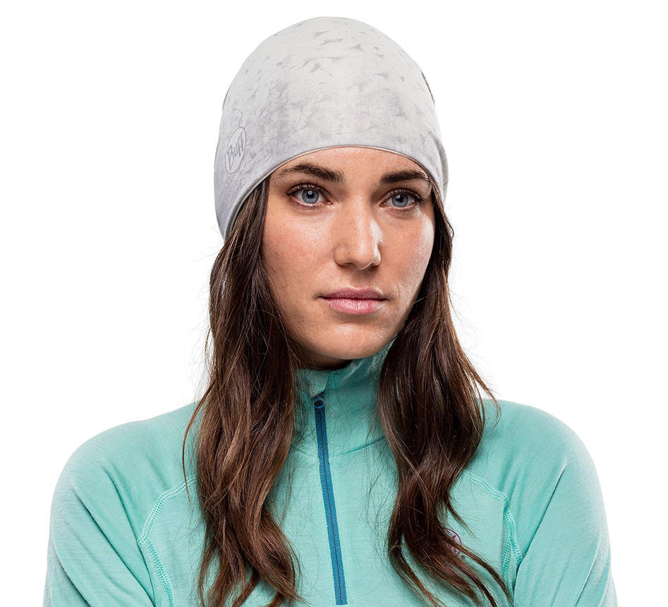 BUFF Unisex Cream Microfiber Reversible HeiQ Cooling Beanie