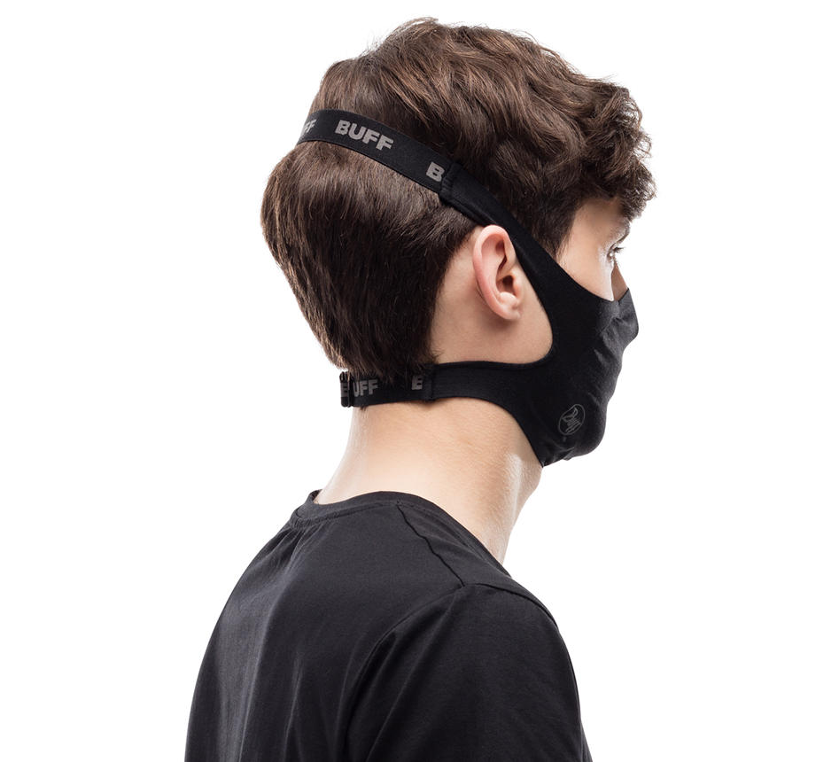 BUFF Unisex Black FILTER MASK SOLID