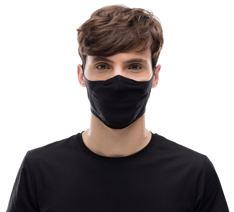 BUFF Unisex Black FILTER MASK SOLID