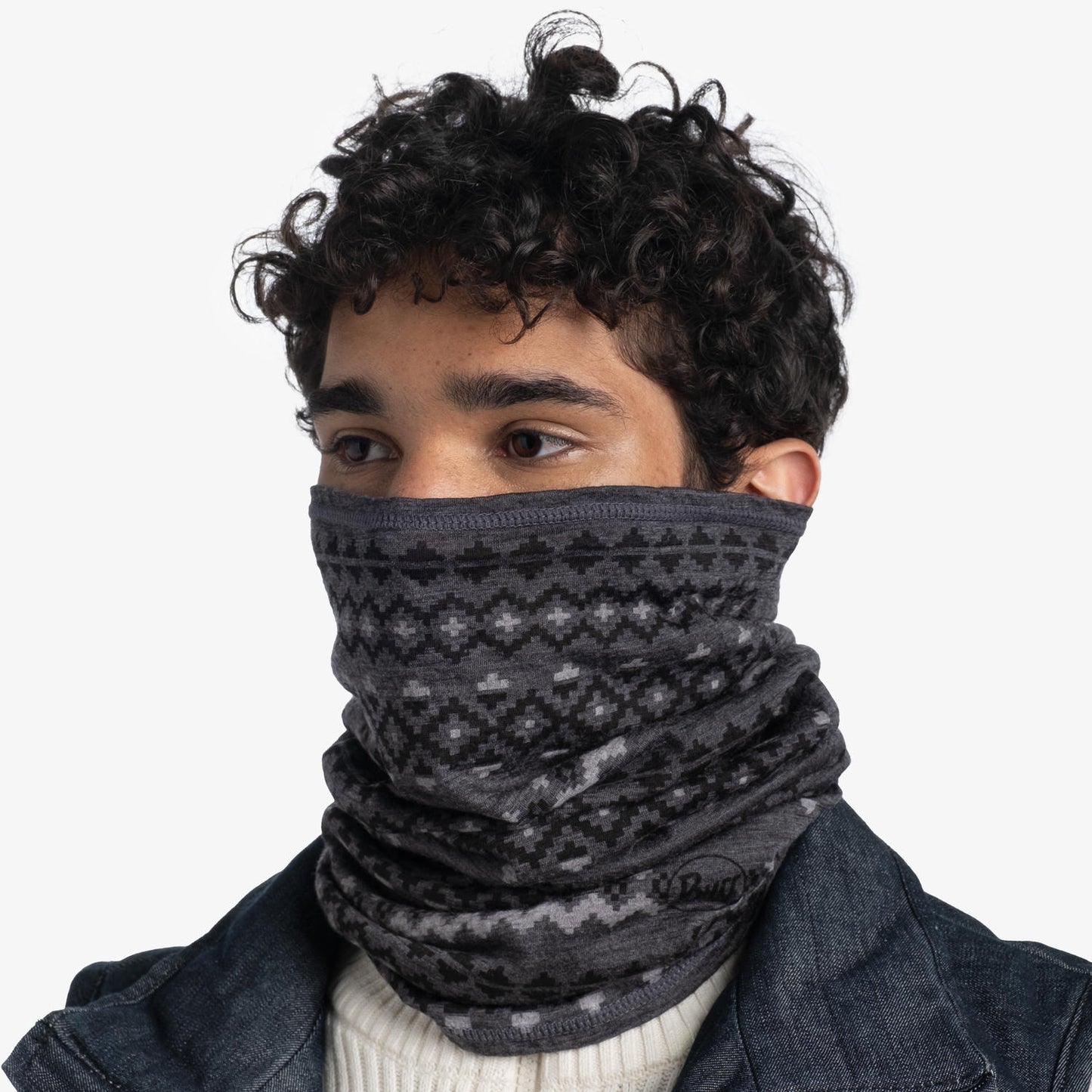 BUFF Unisex Grey Lightweight Merino Wool Tubular