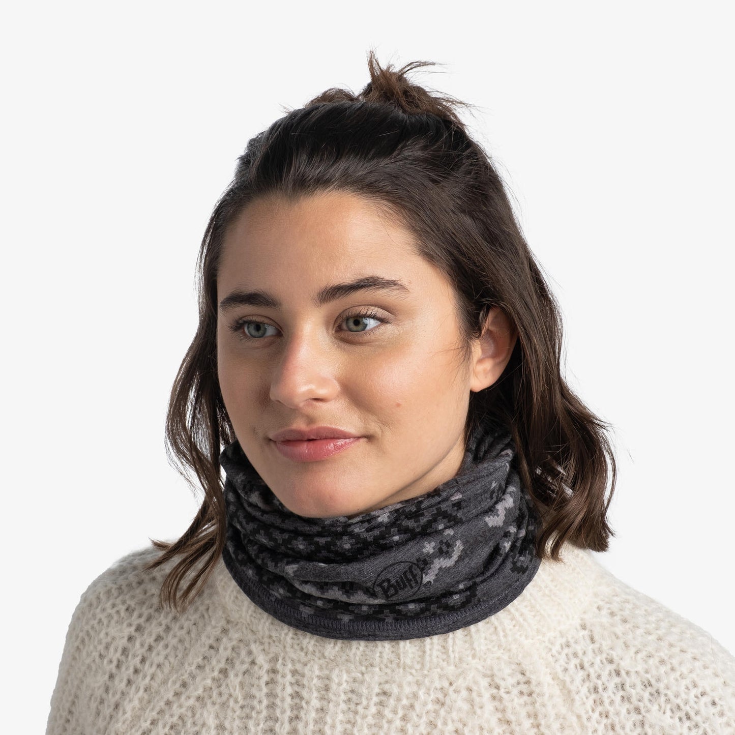 BUFF Unisex Grey Lightweight Merino Wool Tubular