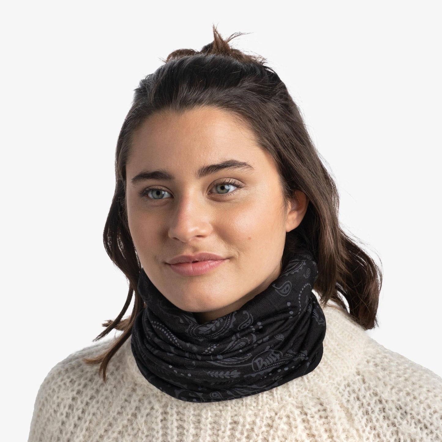 BUFF Unisex Black Lightweight Merino Wool Tubular