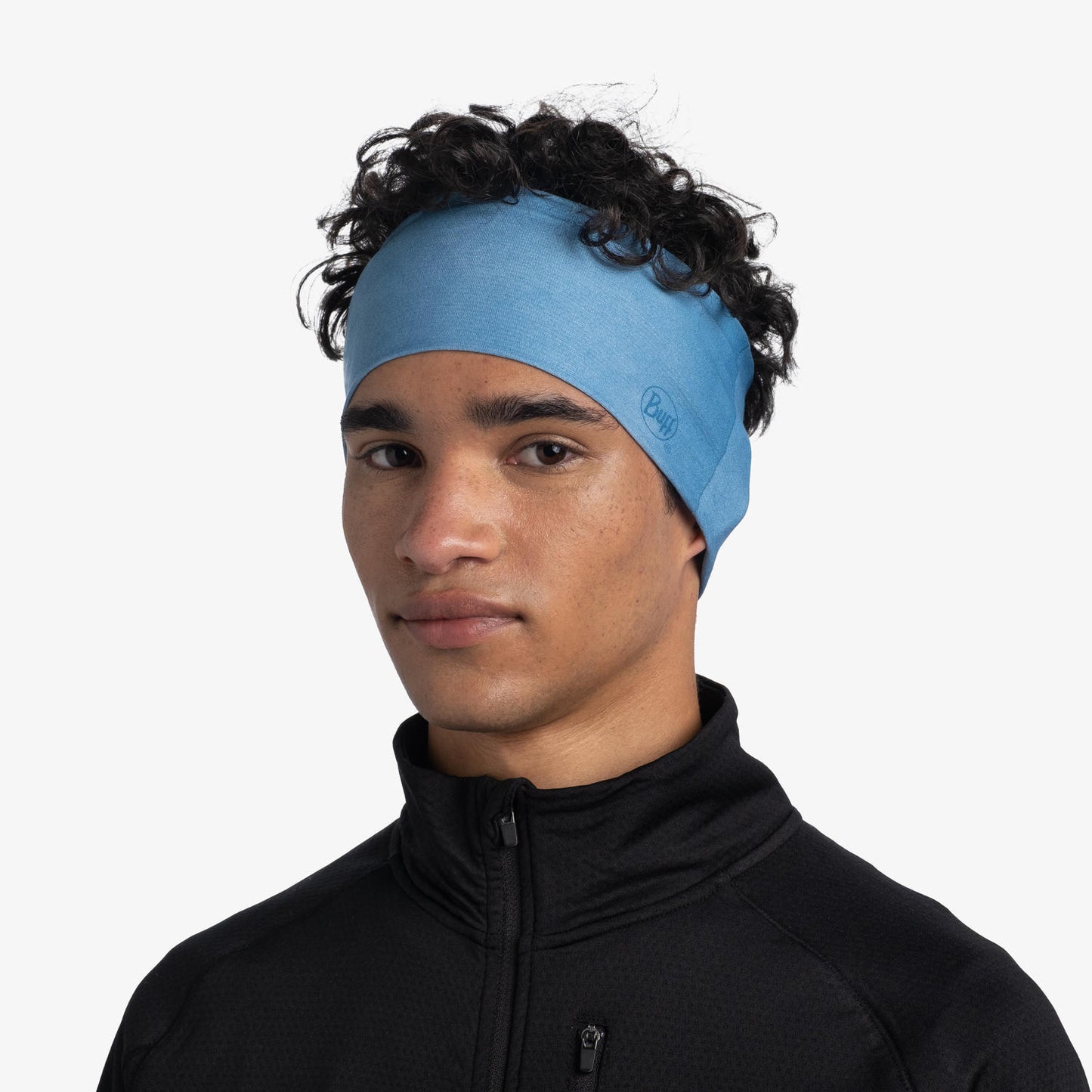BUFF Unisex COOLNET UV WIDE HEADBAND BLUE