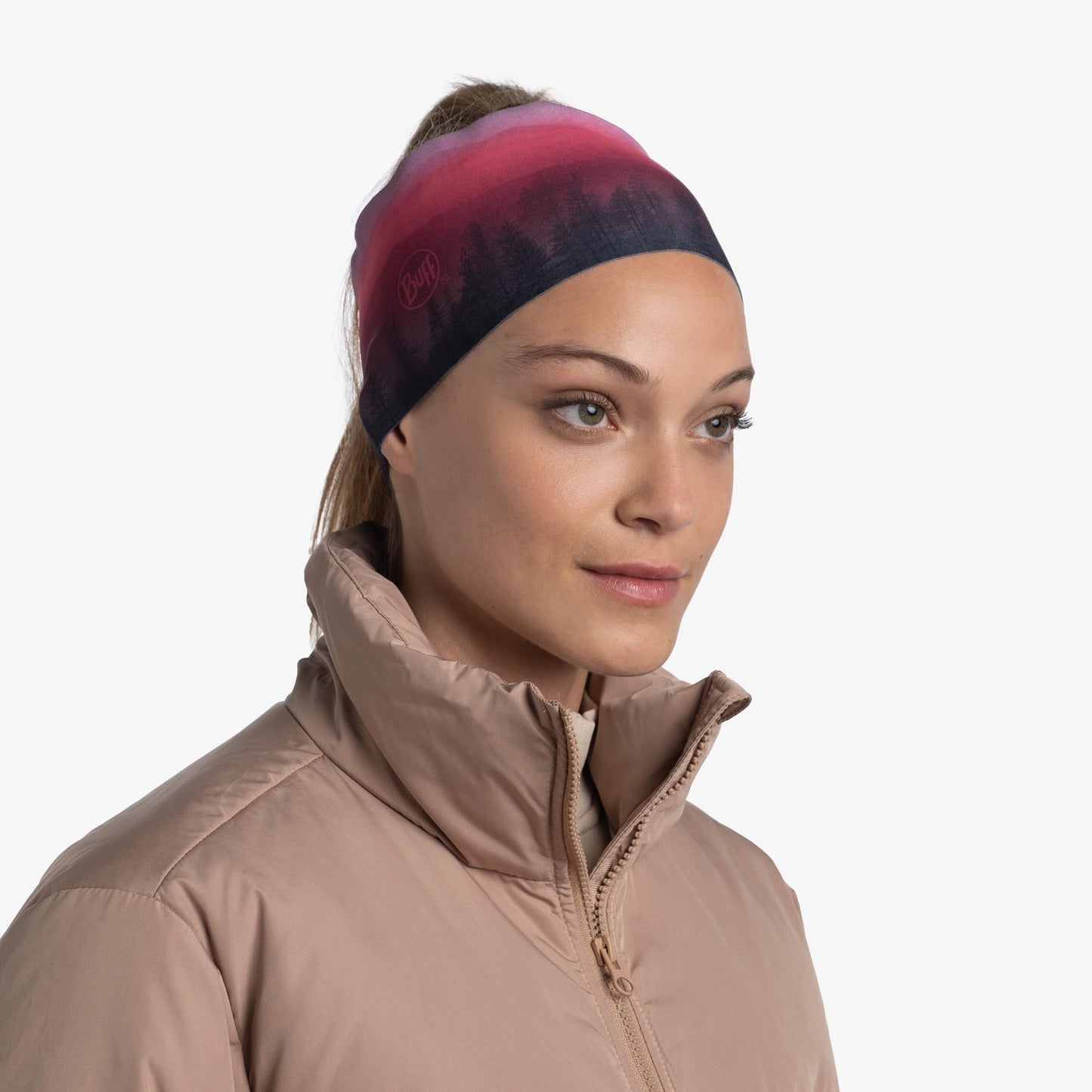 BUFF Unisex TECH HEADBAND HAERA MAUVE