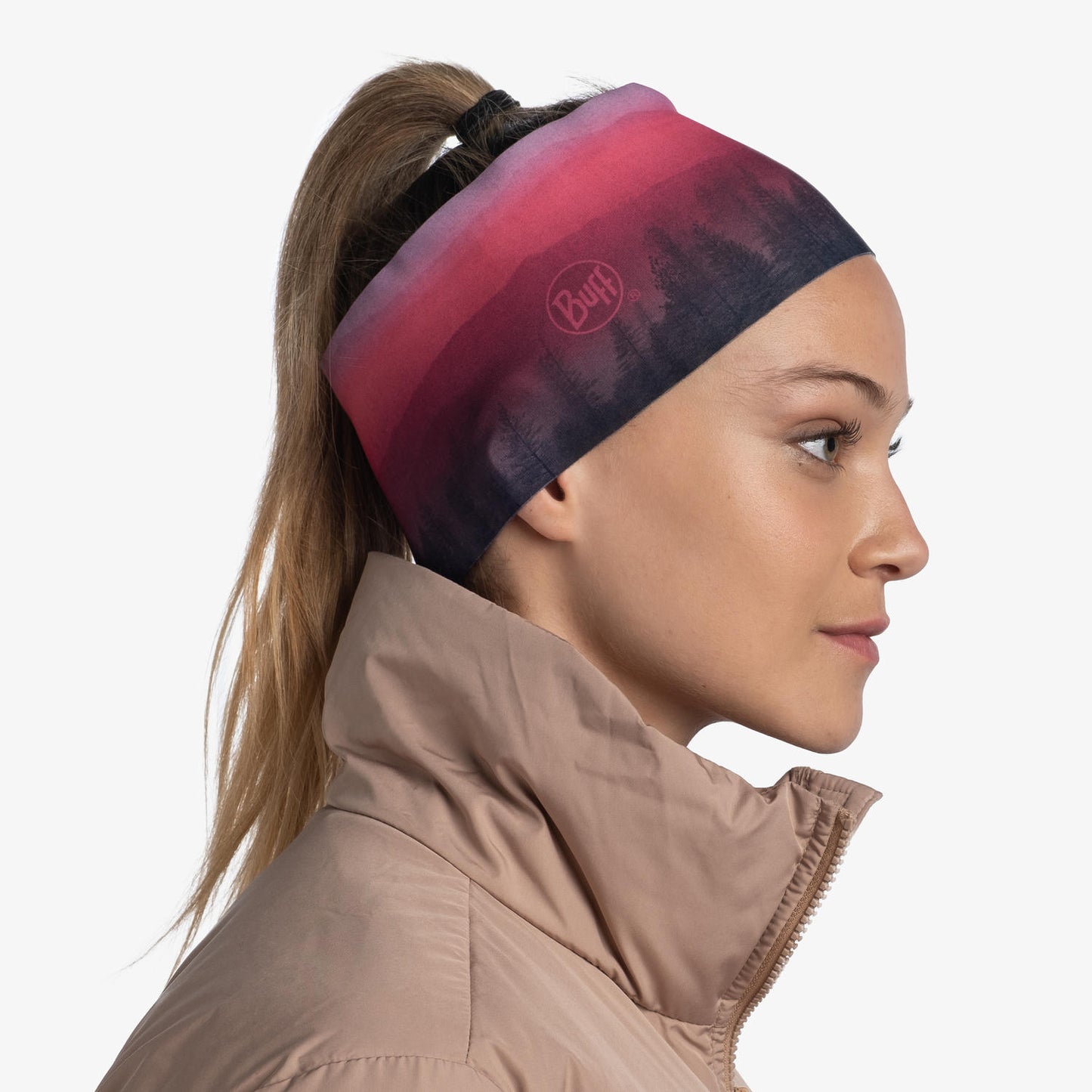 BUFF Unisex TECH HEADBAND HAERA MAUVE