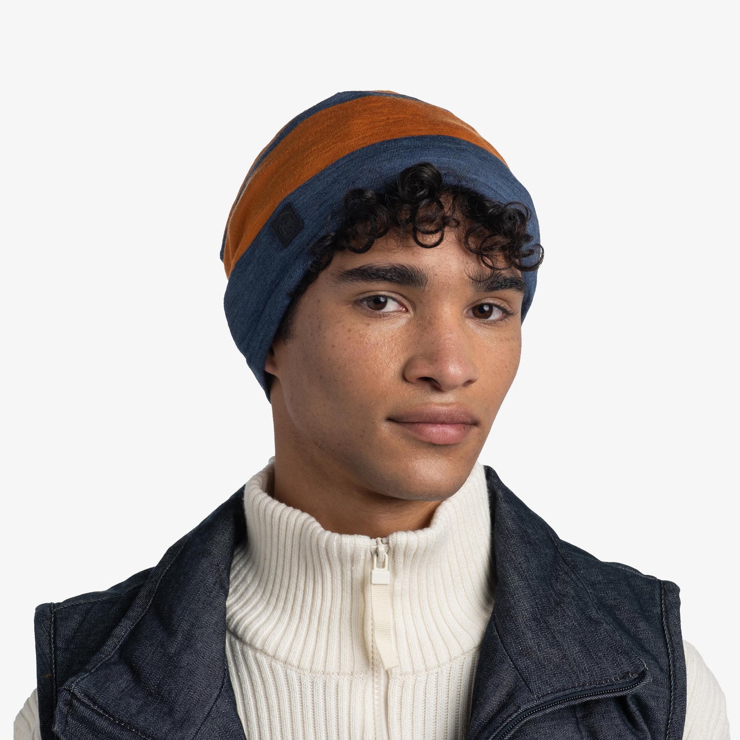 BUFF Unisex MERINO MOVE BEANIE STEEL BLUE