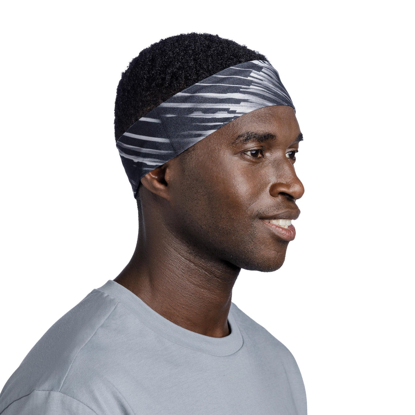 BUFF Unisex Black COOLNET UV SLIM HEADBAND JARU GRAPHITE