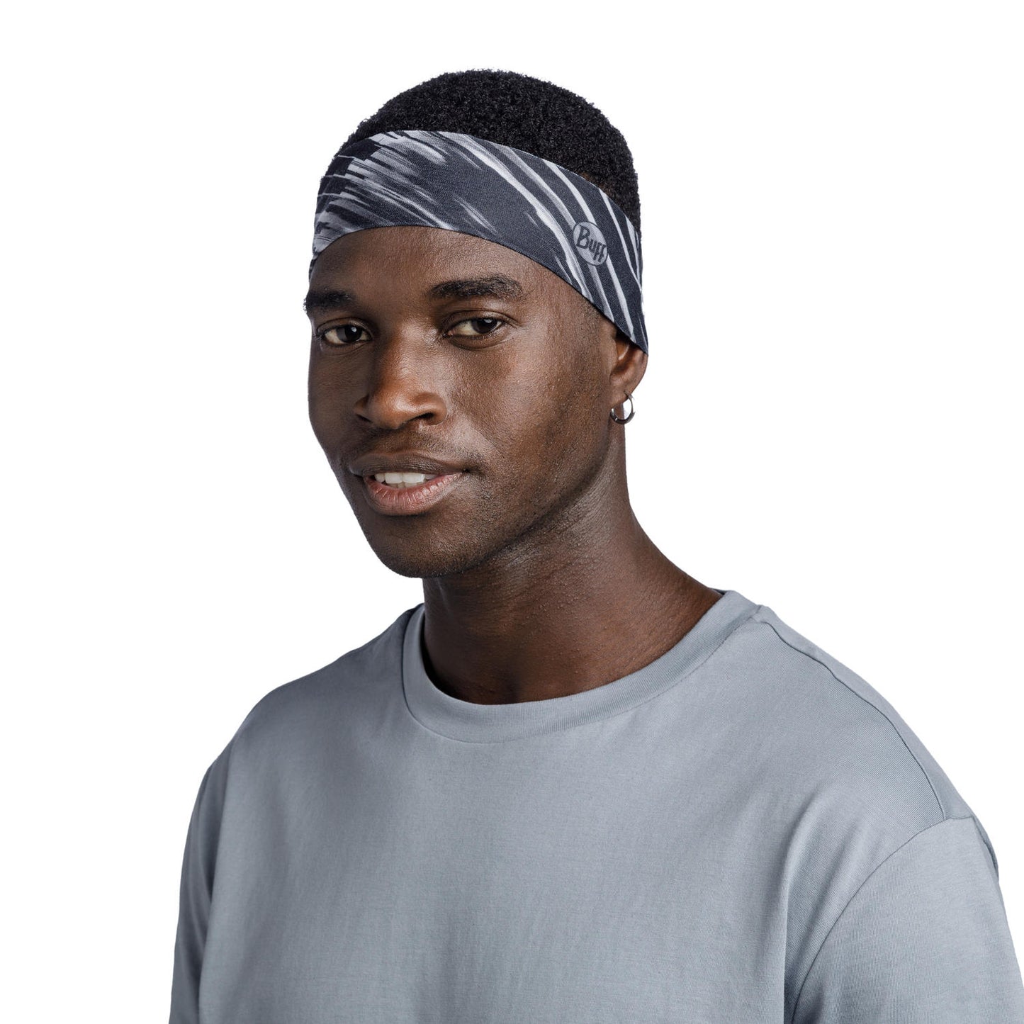 BUFF Unisex Black COOLNET UV SLIM HEADBAND JARU GRAPHITE