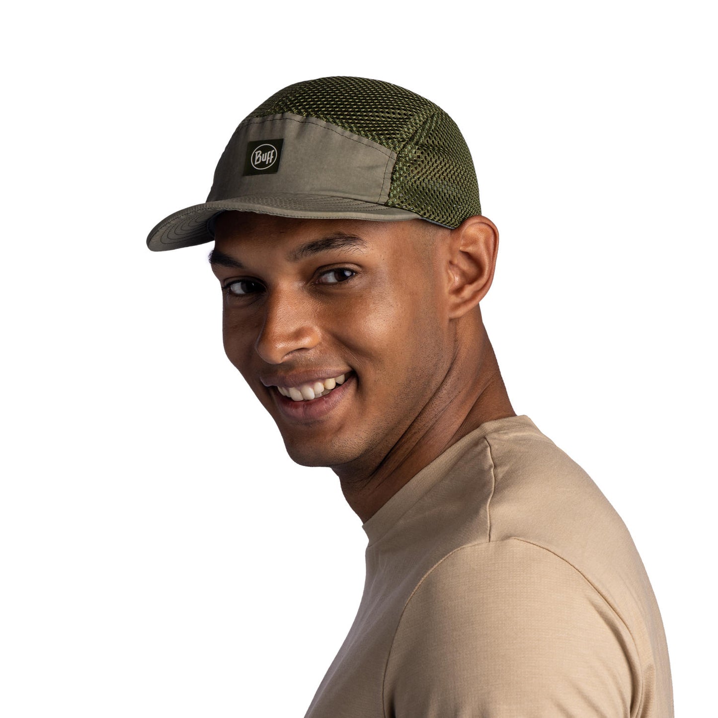 BUFF Unisex Green 5 PANEL AIR CAP SARET MILITARY