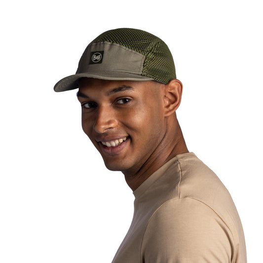 BUFF Unisex Green 5 PANEL AIR CAP SARET MILITARY