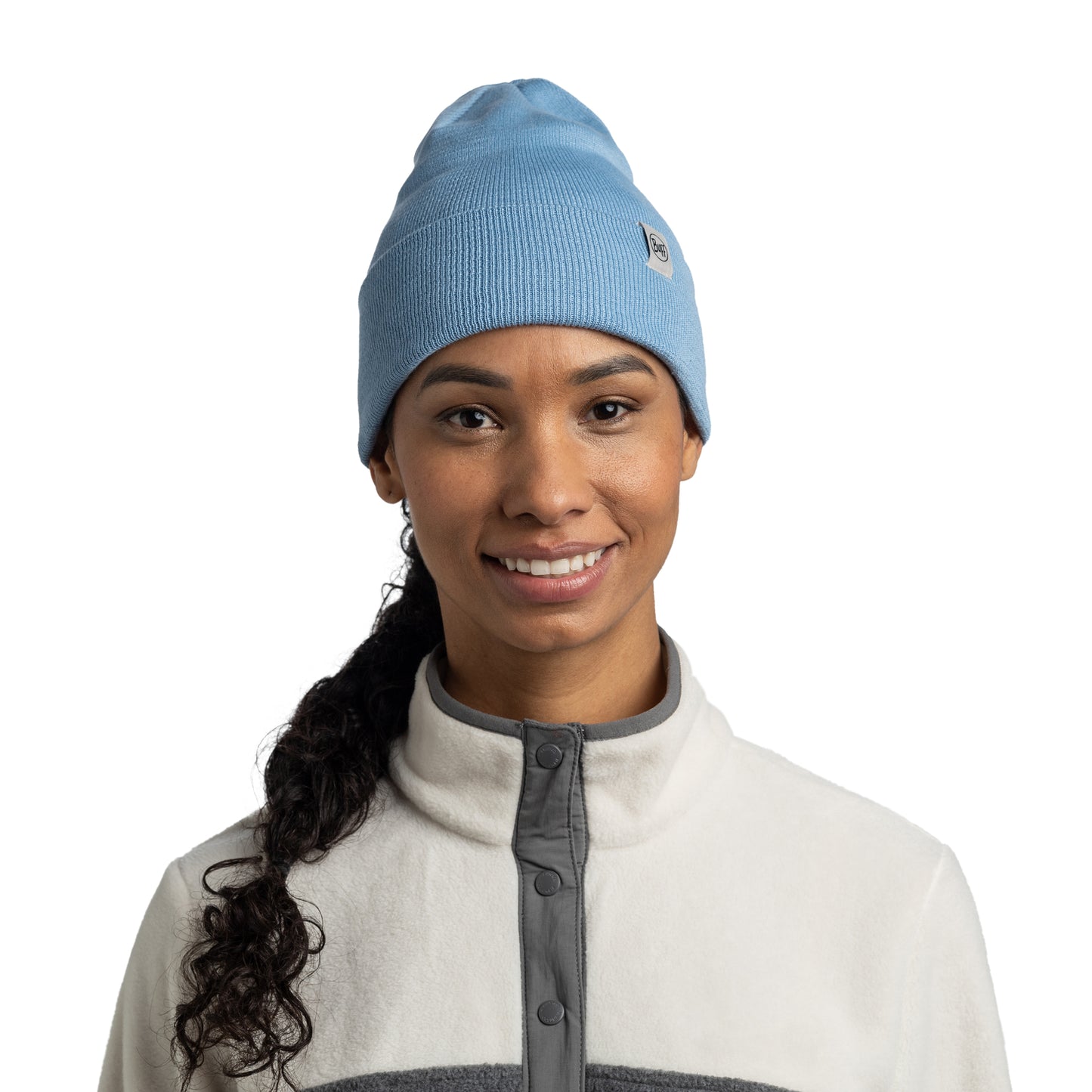 BUFF Unisex Blue Knitted Beanie