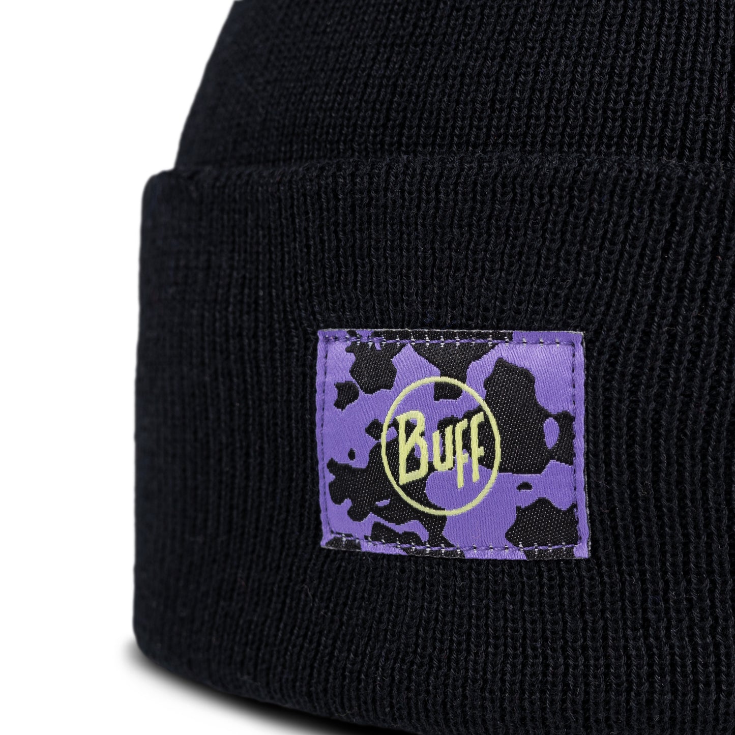 BUFF Unisex Black Knitted Beanie