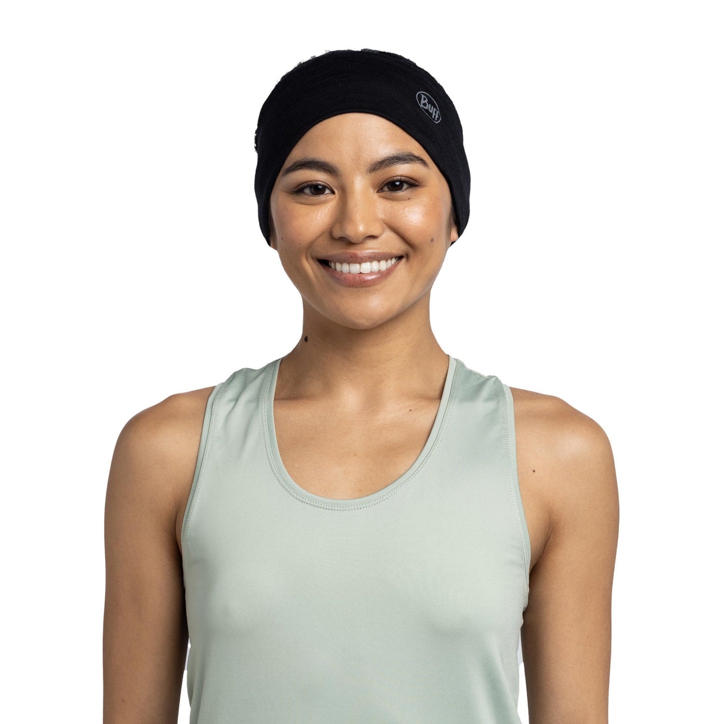 BUFF Unisex Black Lightweight Merino Wool Headband