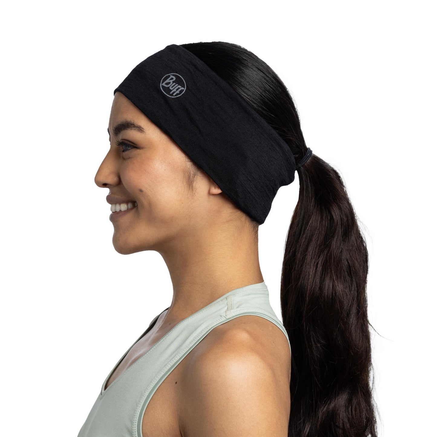 BUFF Unisex Black Lightweight Merino Wool Headband