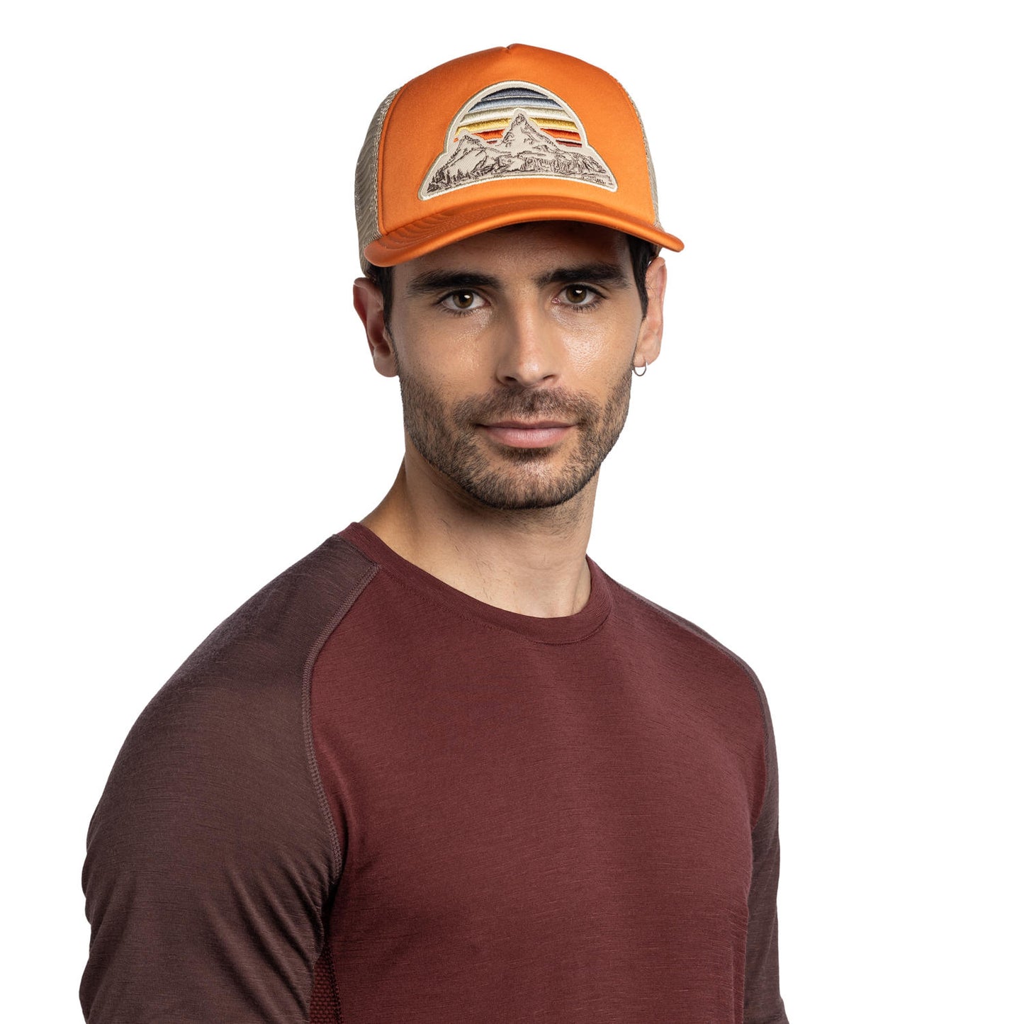 BUFF Unisex Orange Trucker Cap