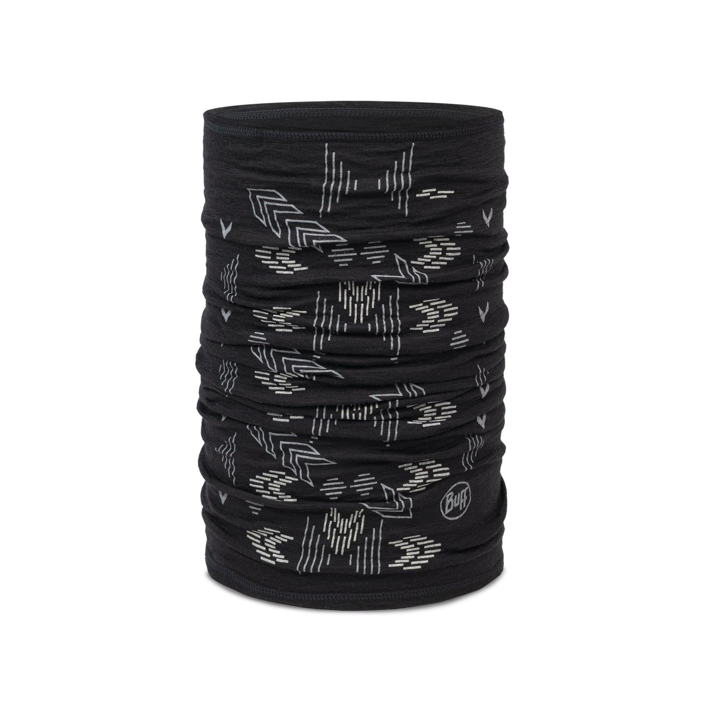 BUFF Unisex Black Lightweight Merino Wool Tubular