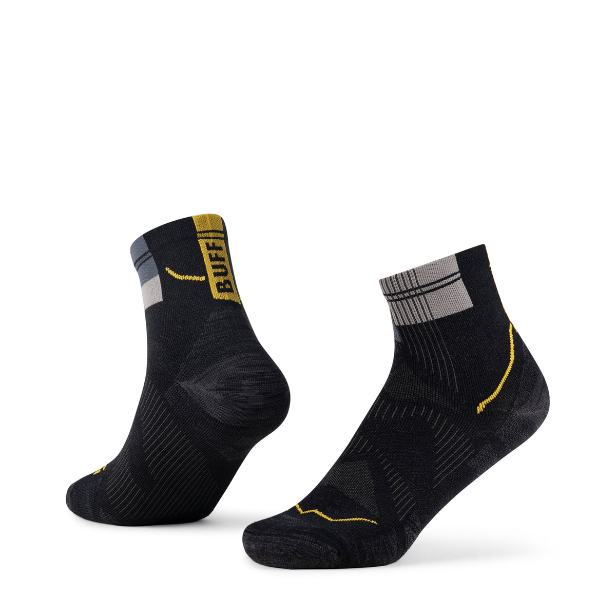 BUFF Unisex Grey Merino Lightweight Crew Socks