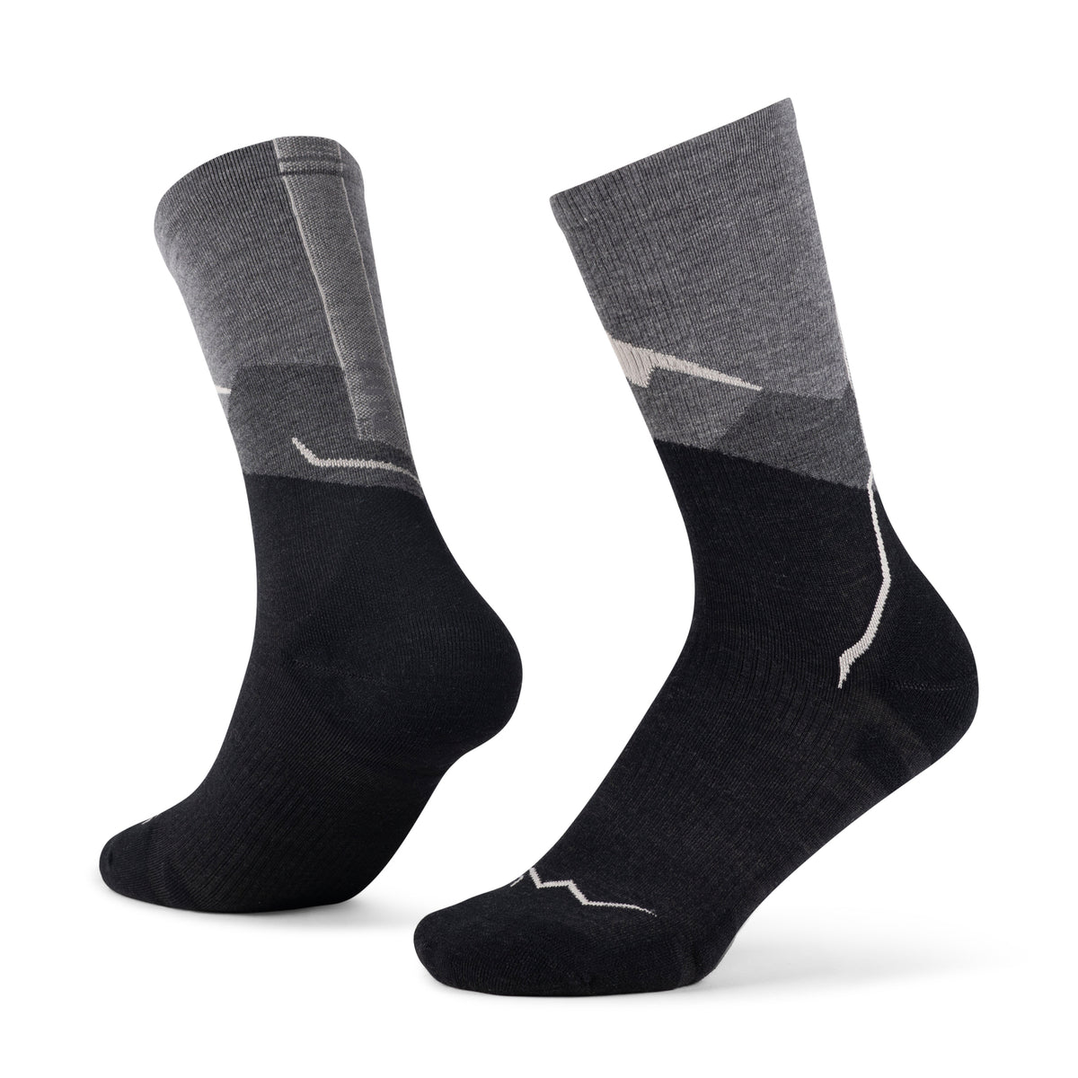 BUFF Unisex Grey Merino Lightweight Crew Socks