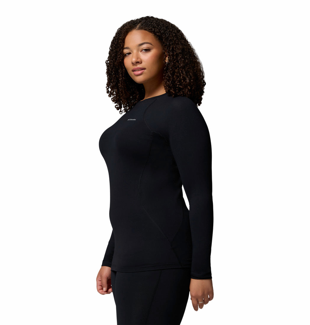 Columbia Women Black Midweight Stretch Long Sleeve Top (Non Returnable)