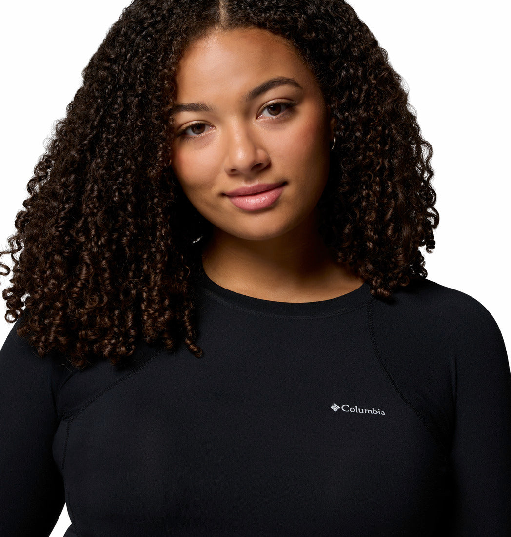 Columbia Women Black Midweight Stretch Long Sleeve Top (Non Returnable)
