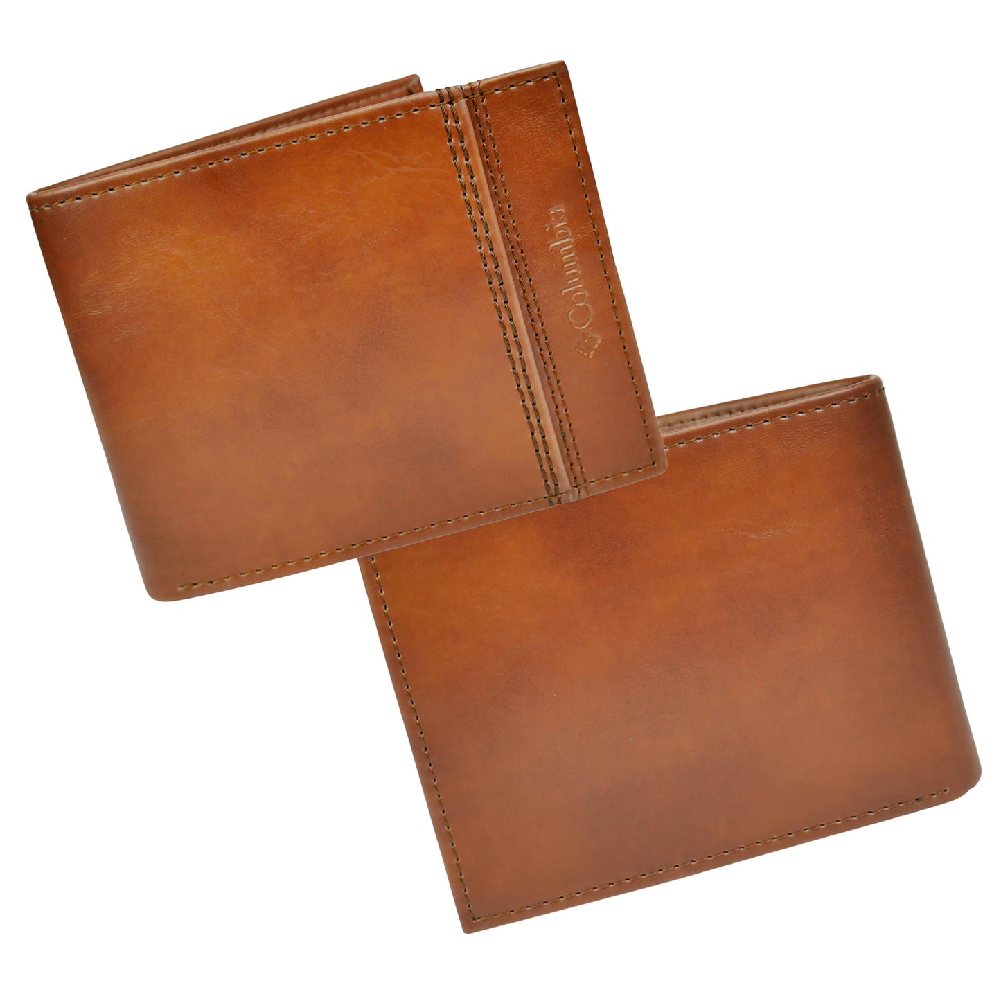 Columbia Men Brown RFID Traveler Wallet